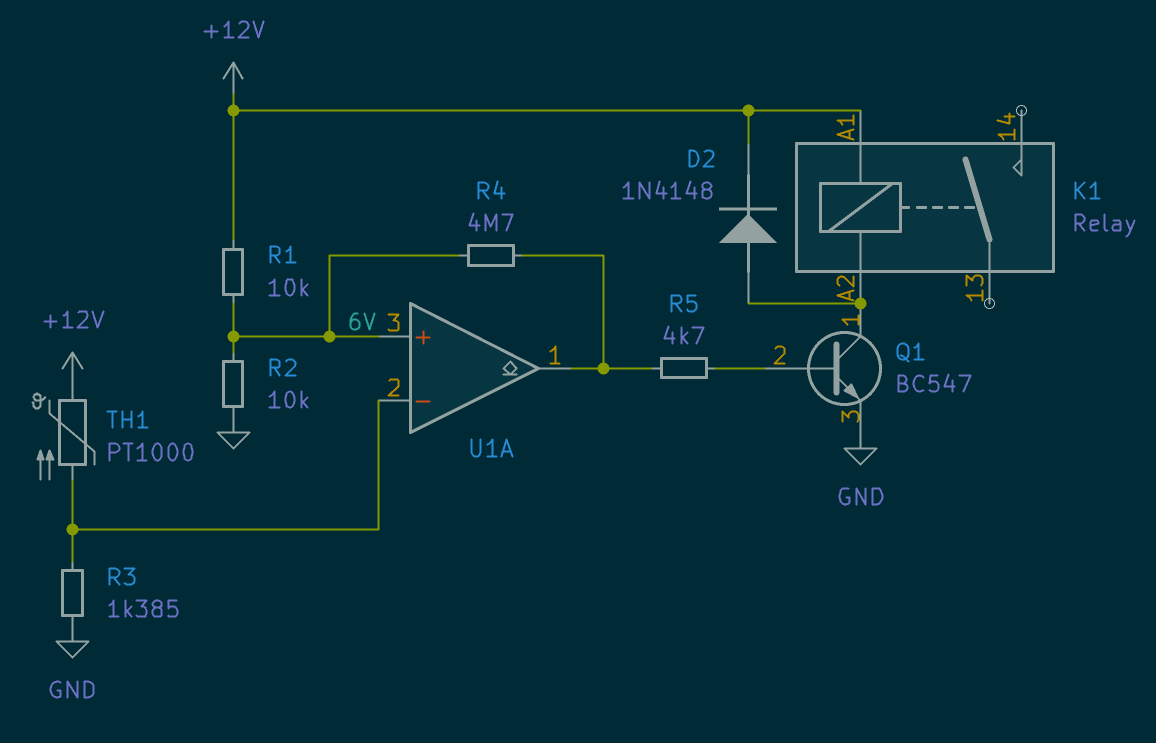 Changing the algorithm from the temperature comparator to a watchdog