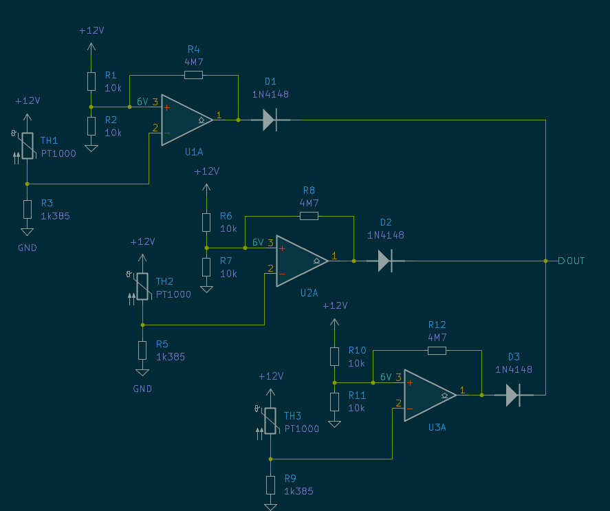 Changing the algorithm from the temperature comparator to a watchdog