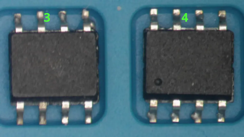 Samples 1 & 2 close-up